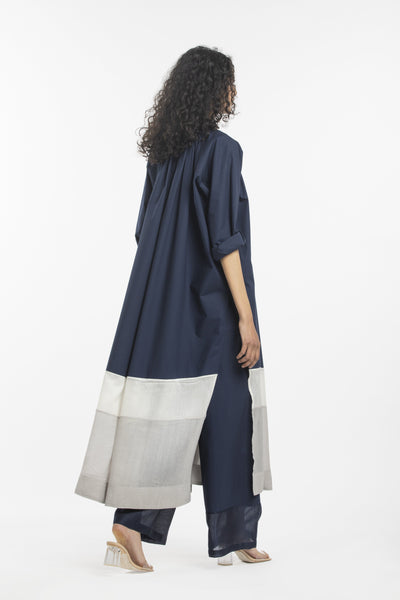 BROAD BOTTOM-NAVY Fashion THREE