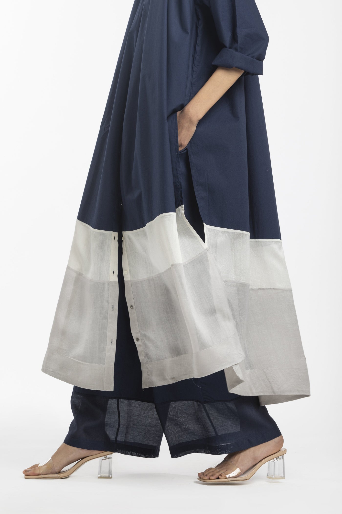 BROAD BOTTOM-NAVY Fashion THREE