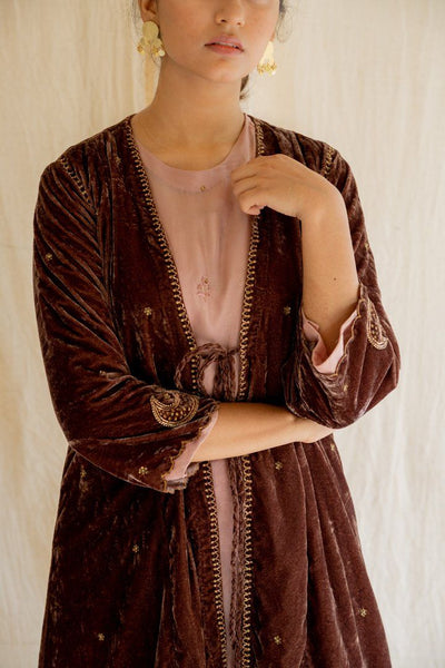 Brown Chaand Jacket Fashion Nirjara