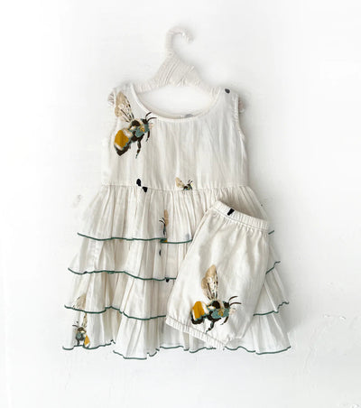 Busy Bee Frock Fashion Khara Kapas Kids