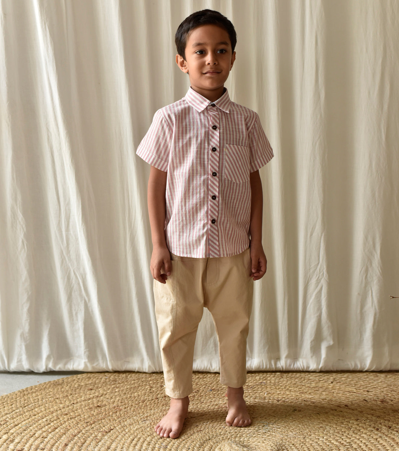 Candy Stripe Shirt Fashion Khara Kapas Kids 