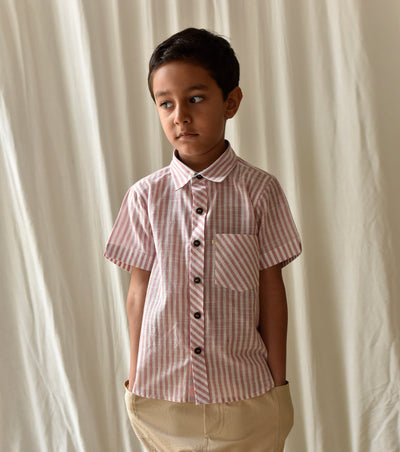 Candy Stripe Shirt Fashion Khara Kapas Kids 