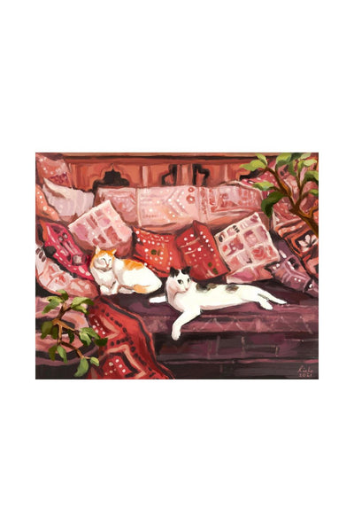 Cats in a Kutch Shop Art Richa Kashelkar