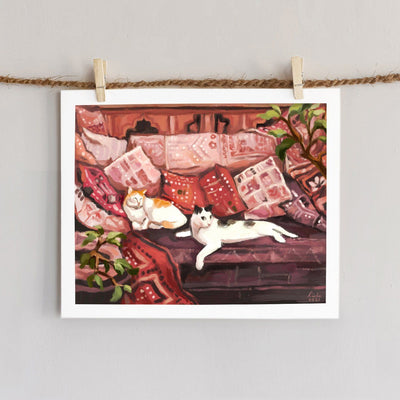 Cats in a Kutch Shop Art Richa Kashelkar