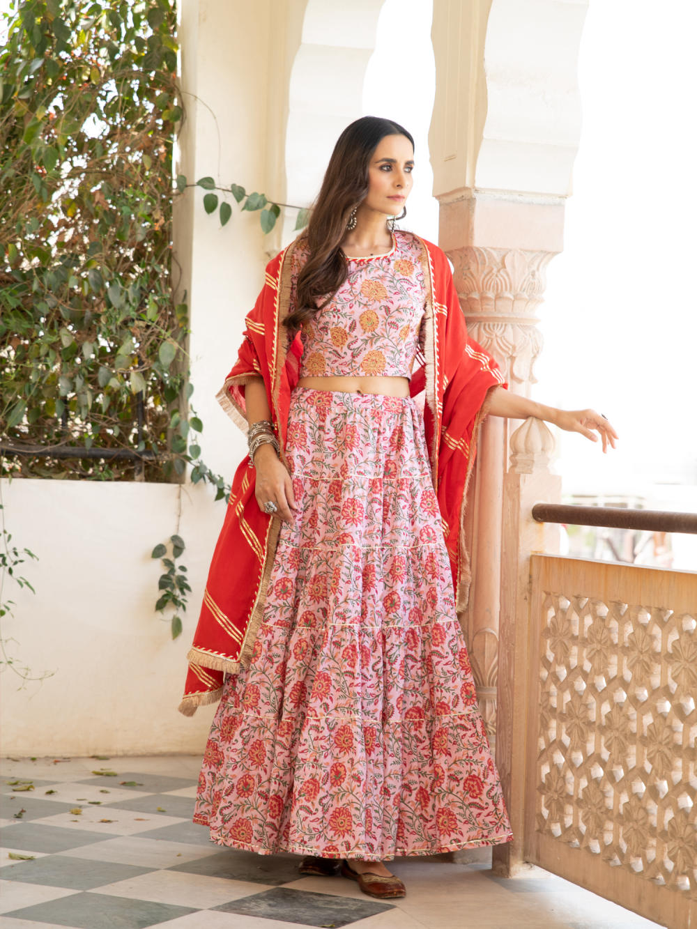 Chaand Inaya Gudhal Skirt Set Fashion Maison Shefali