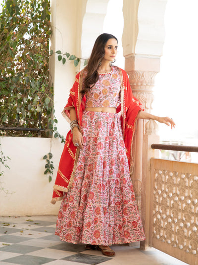 Chaand Inaya Gudhal Skirt Set Fashion Maison Shefali