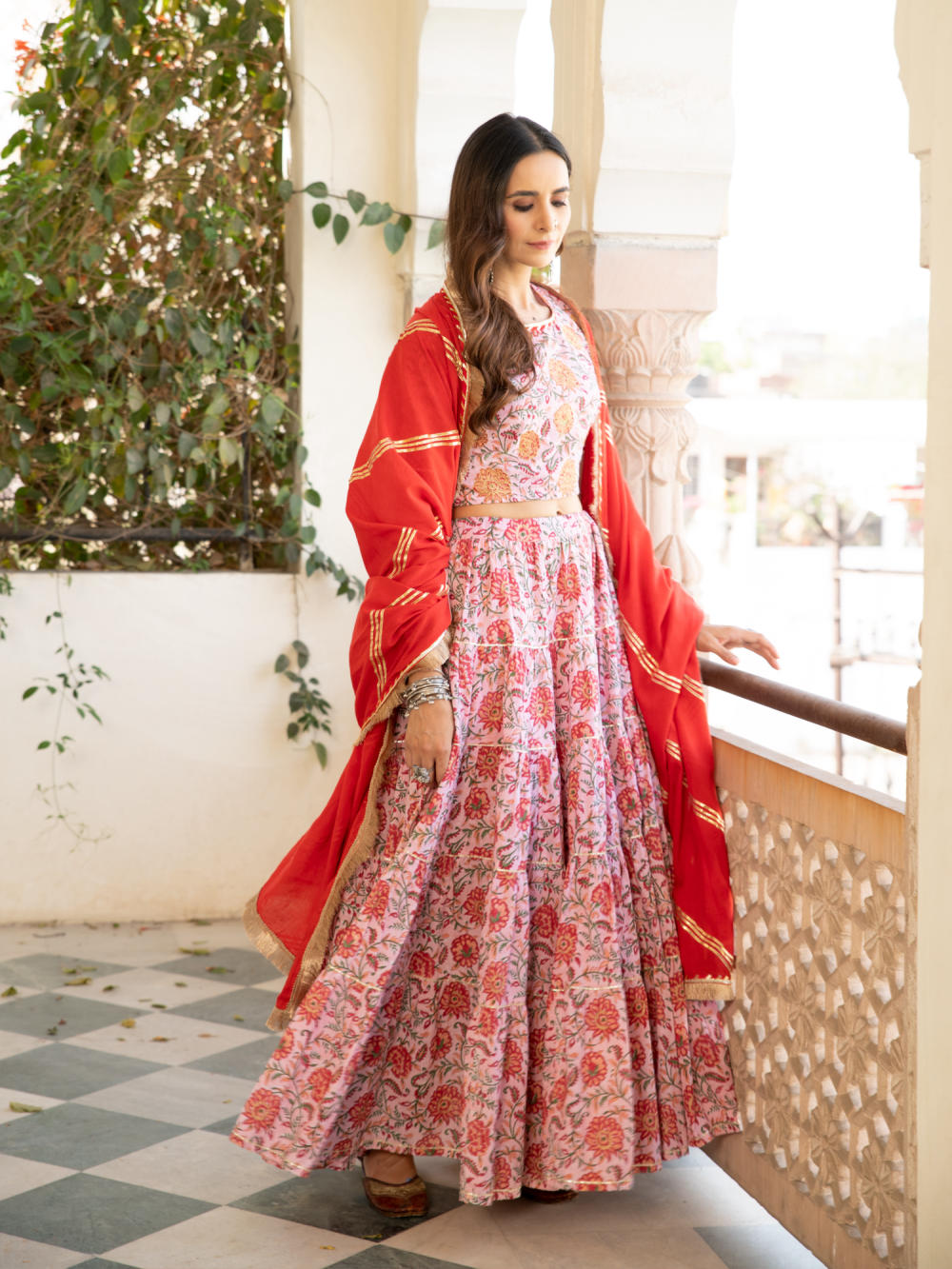 Chaand Inaya Gudhal Skirt Set Fashion Maison Shefali