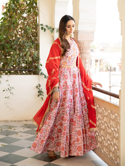 Chaand Inaya Gudhal Skirt Set Fashion Maison Shefali
