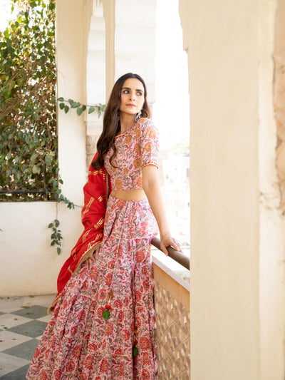 Chaand Inaya Gudhal Skirt Set Fashion Maison Shefali