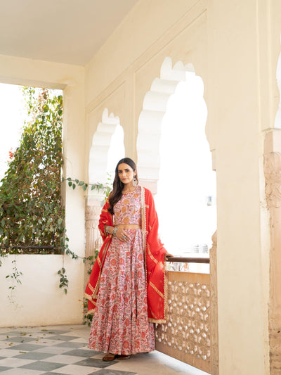 Chaand Inaya Gudhal Skirt Set Fashion Maison Shefali
