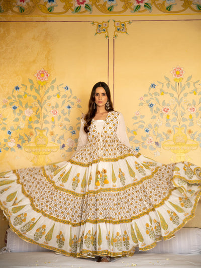 Chaand mughal baagh jacket set Fashion Maison Shefali
