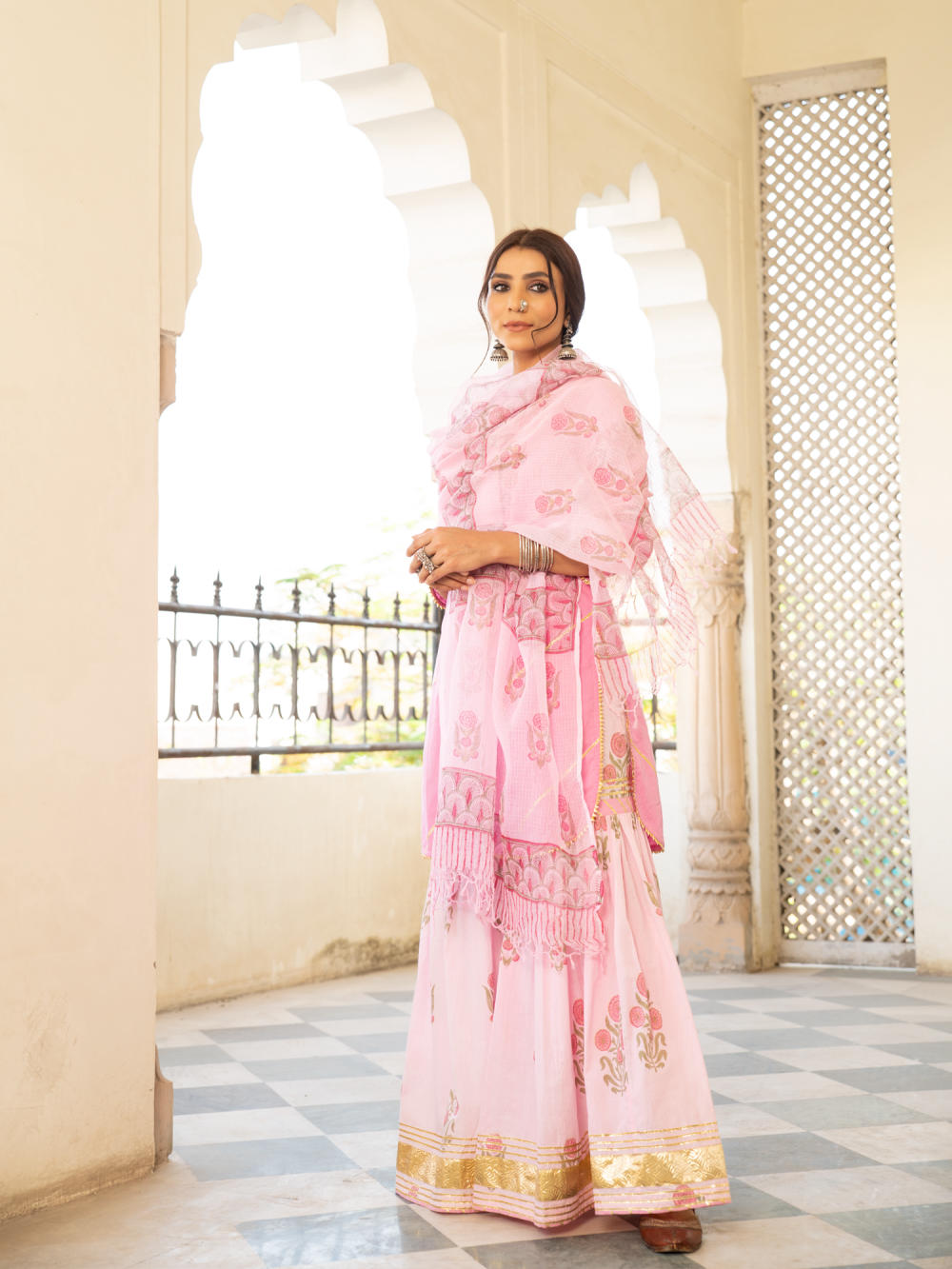 Chaand sharanya gulabi Fashion Maison Shefali