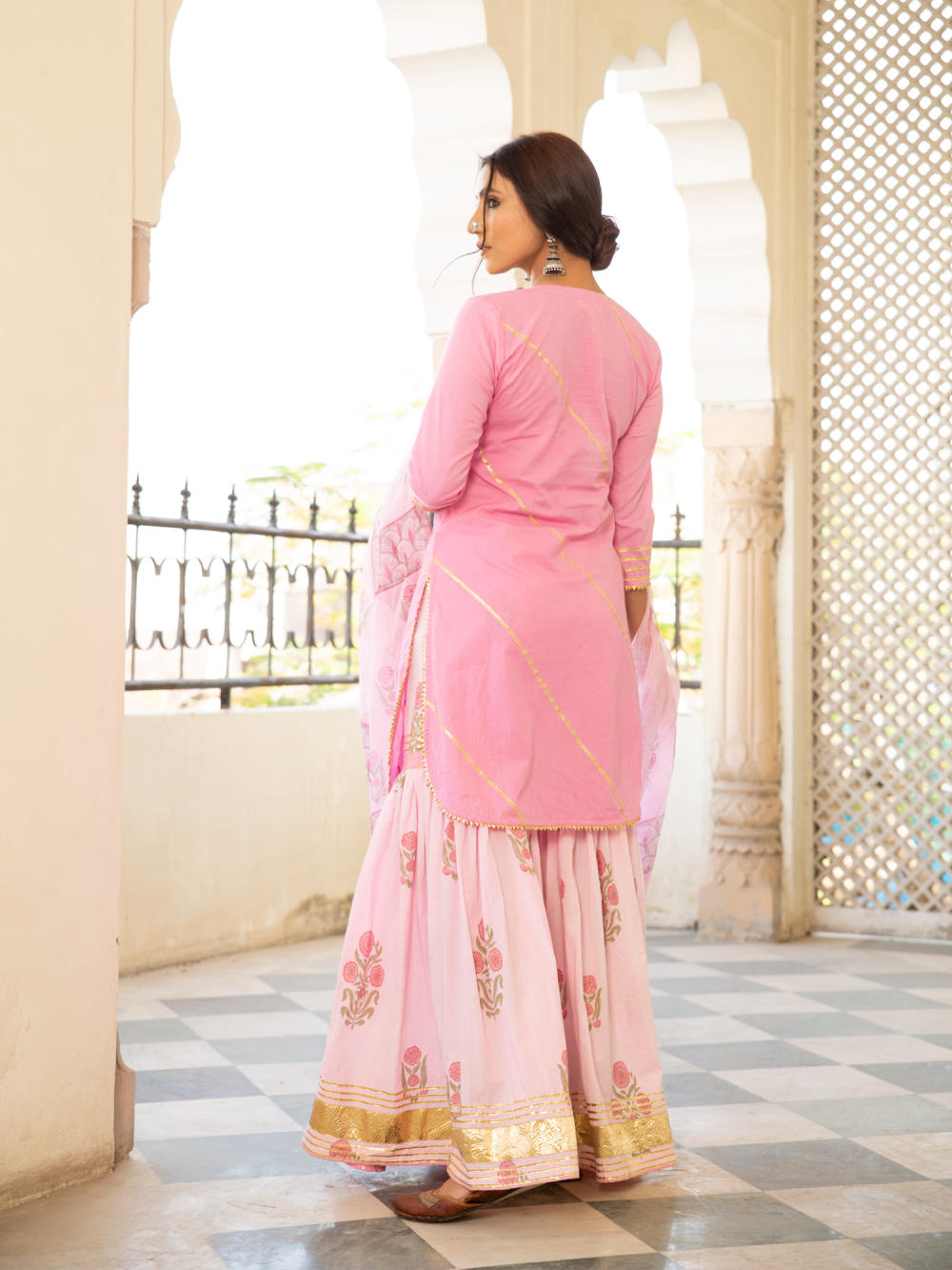Chaand sharanya gulabi Fashion Maison Shefali