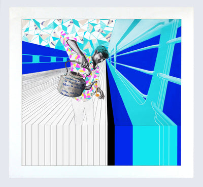 Chai on the Platform Print Art Zoya Chaudhary 
