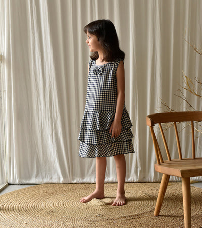 CheckMate Frock Fashion Khara Kapas Kids