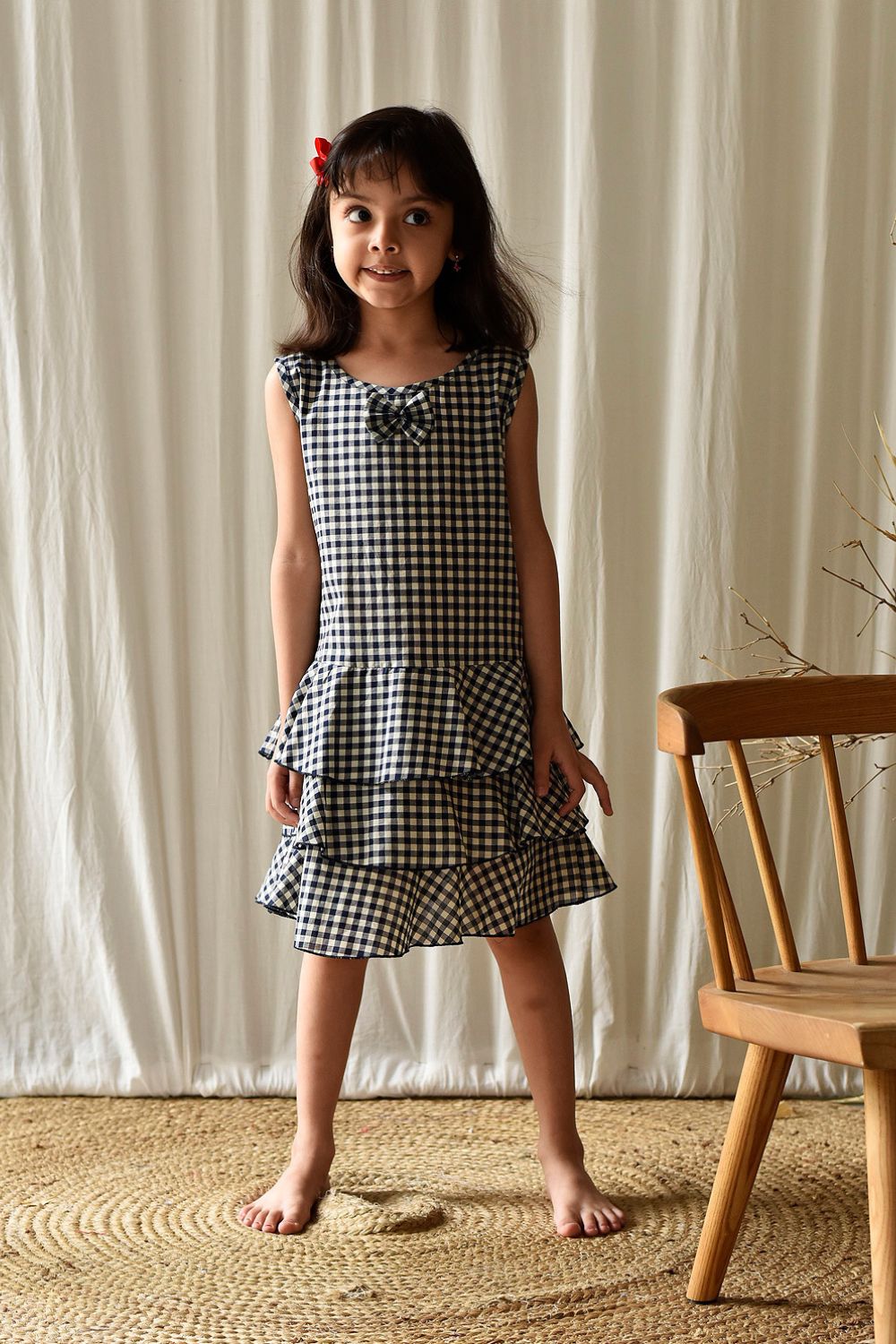 CheckMate Frock Fashion Khara Kapas Kids