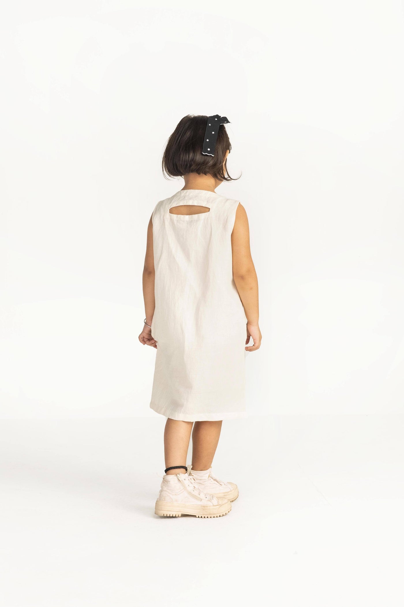 Circle Dress- Ivory Kids THREE Kids 