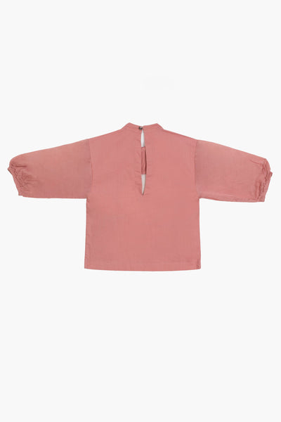 Circle Top Co-ord- Dusty Rose Kids THREE Kids 