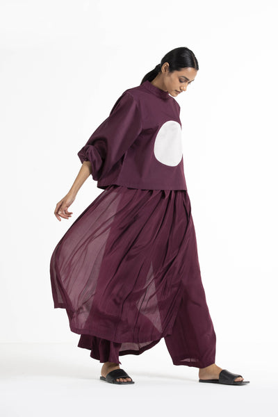 Circle Top Wine Fashion THREE