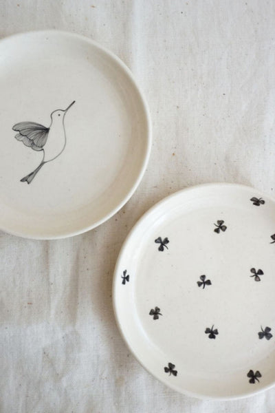 Clover leaf and Pakhi Tapas Plates (Set of 2 ) Home Minimal Indian 
