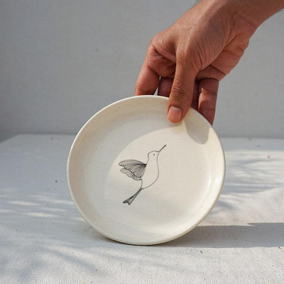 Clover leaf and Pakhi Tapas Plates (Set of 2 ) Home Minimal Indian 