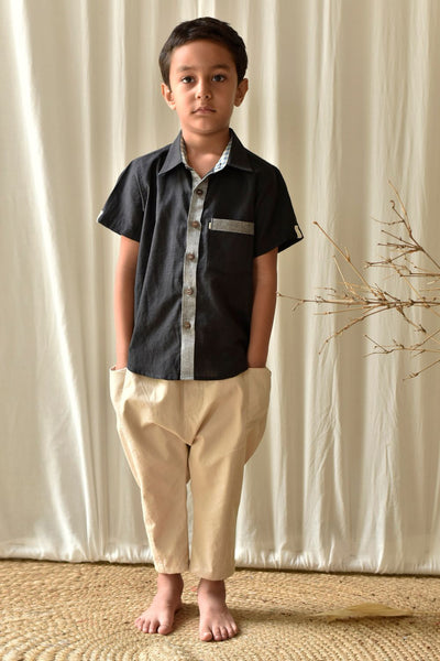 Coal Shirt Fashion Khara Kapas Kids