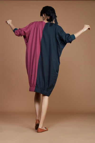 Color Block Shift Dress Fashion Mati