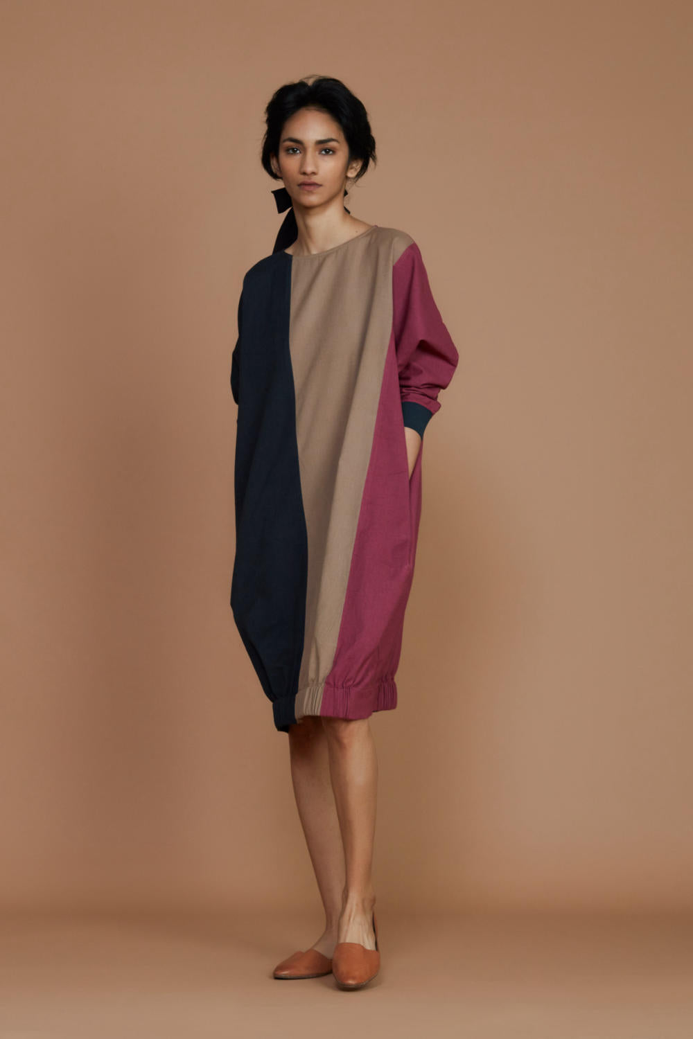 Color Block Shift Dress Fashion Mati