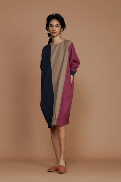 Color Block Shift Dress Fashion Mati