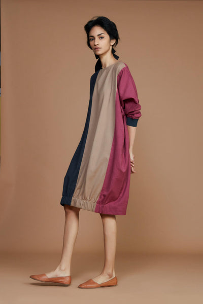 Color Block Shift Dress Fashion Mati