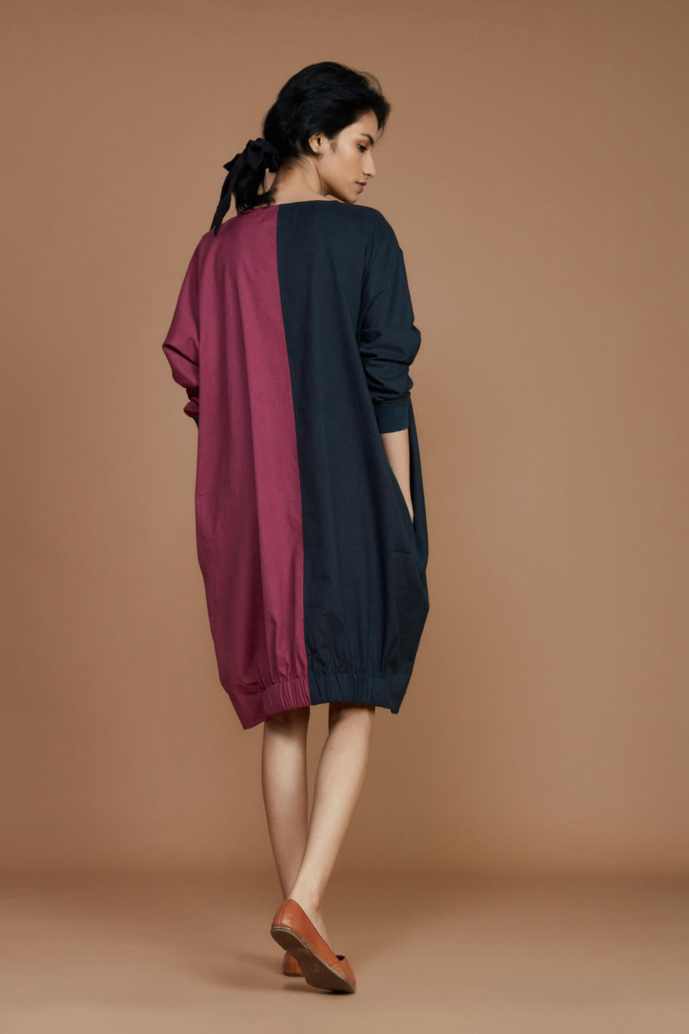 Color Block Shift Dress Fashion Mati