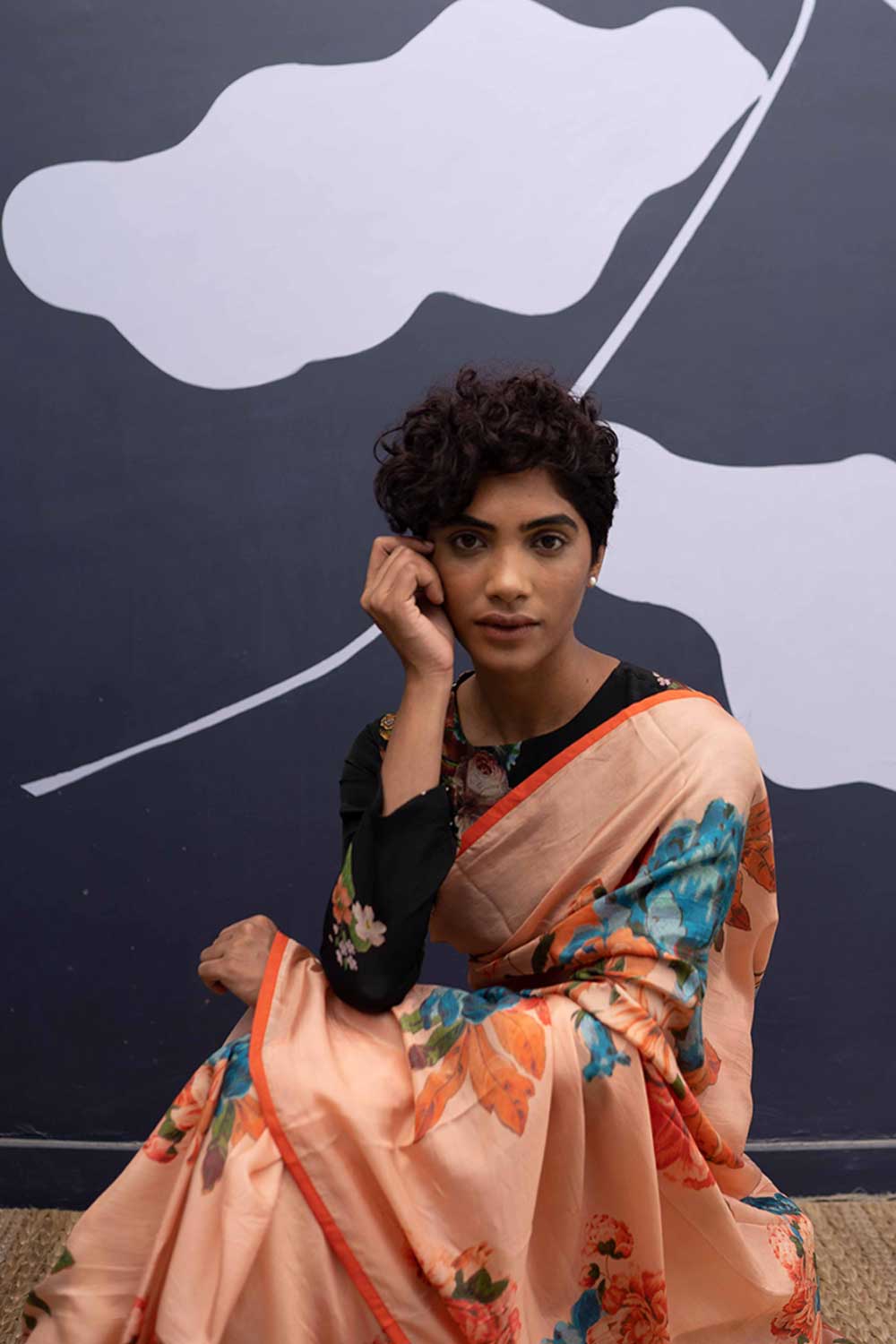 CORFU PEACH SAREE Fashion Yam