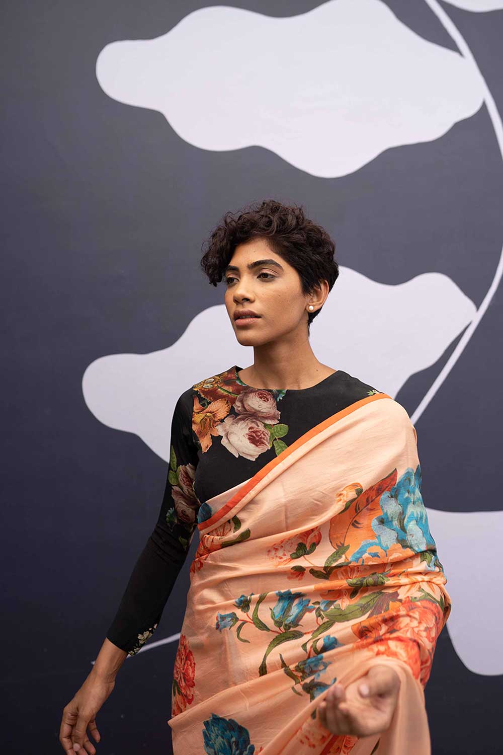 CORFU PEACH SAREE Fashion Yam
