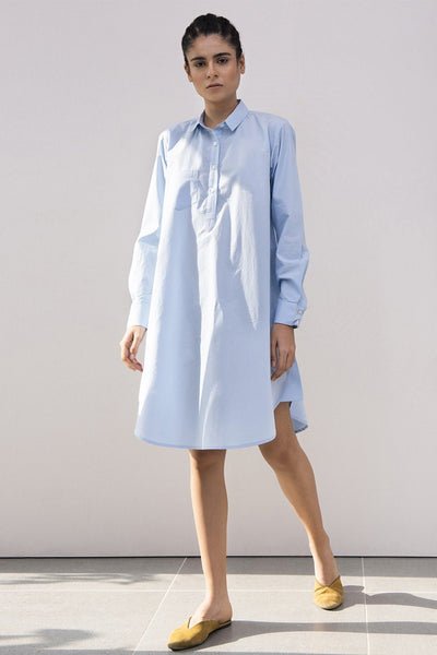 Cornflower A-Line Dress Fashion Khara Kapas