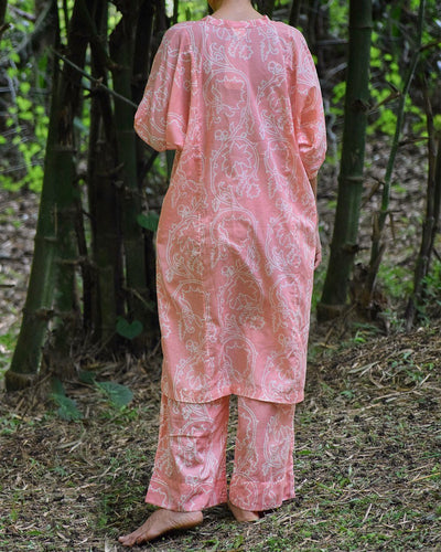 CUFFED KAFTAN LOUNGE SET (PEACH) Fashion Ensō by Myoho 