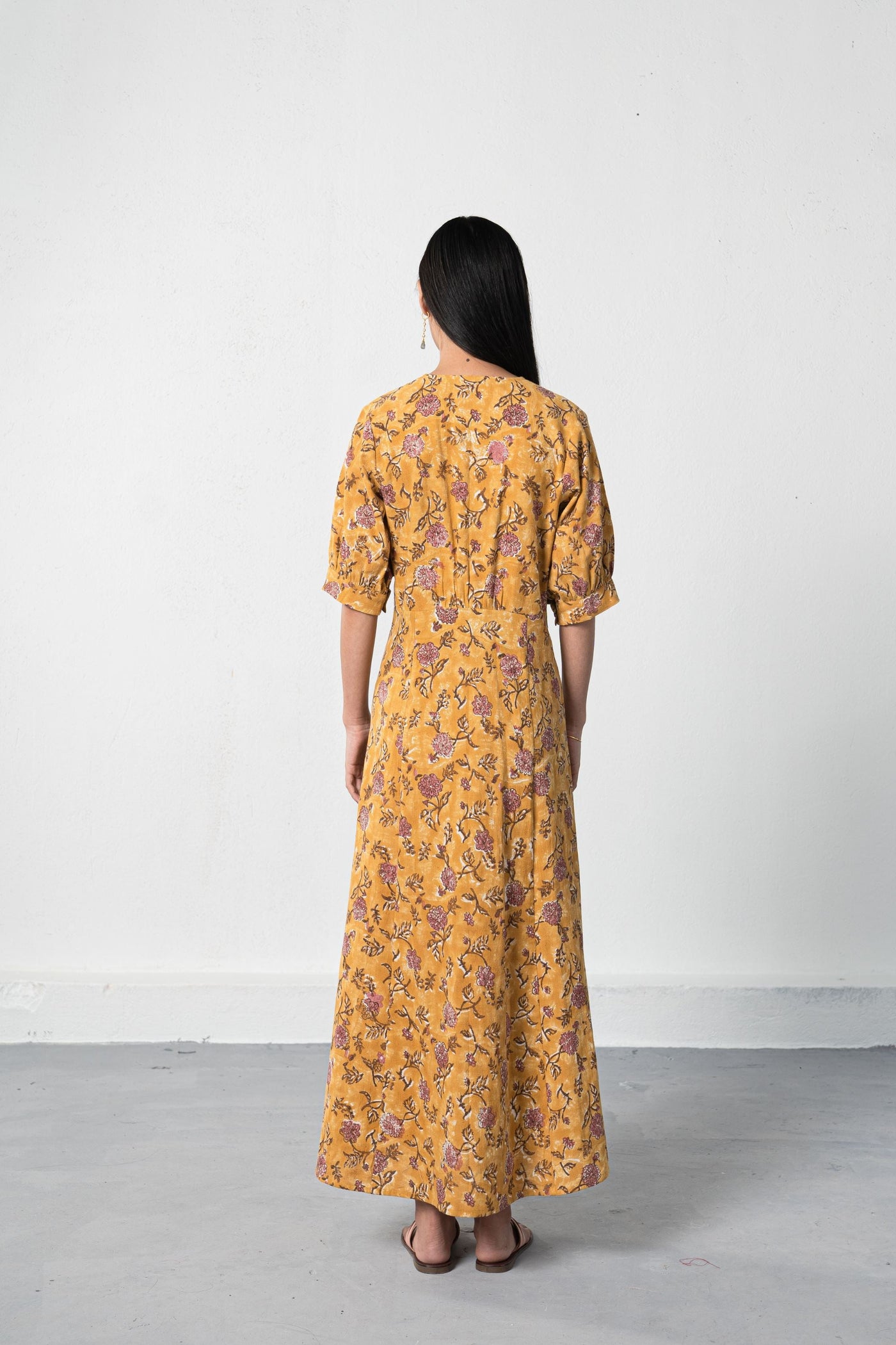 Dahlia Bloom kala cotton maxi dress Fashion SUI 