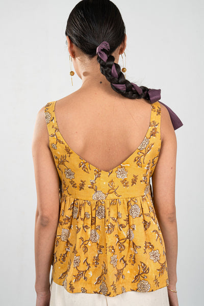 Dahlia Bloom Tencel top Fashion SUI 