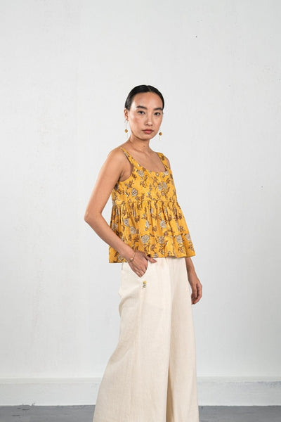 Dahlia Bloom Tencel top Fashion SUI 