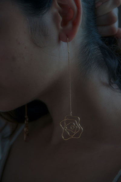 Dancing rose earrings Jewelry Nirjara Jewellery