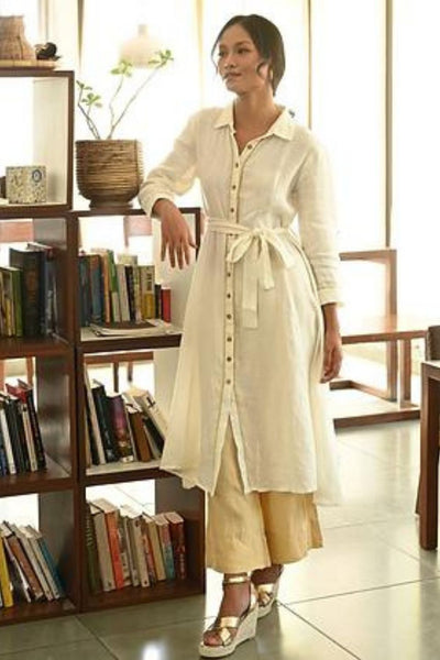 DIGITAL NOMAD (LINEN SHIRT DRESS) Fashion Zanzibar Living 