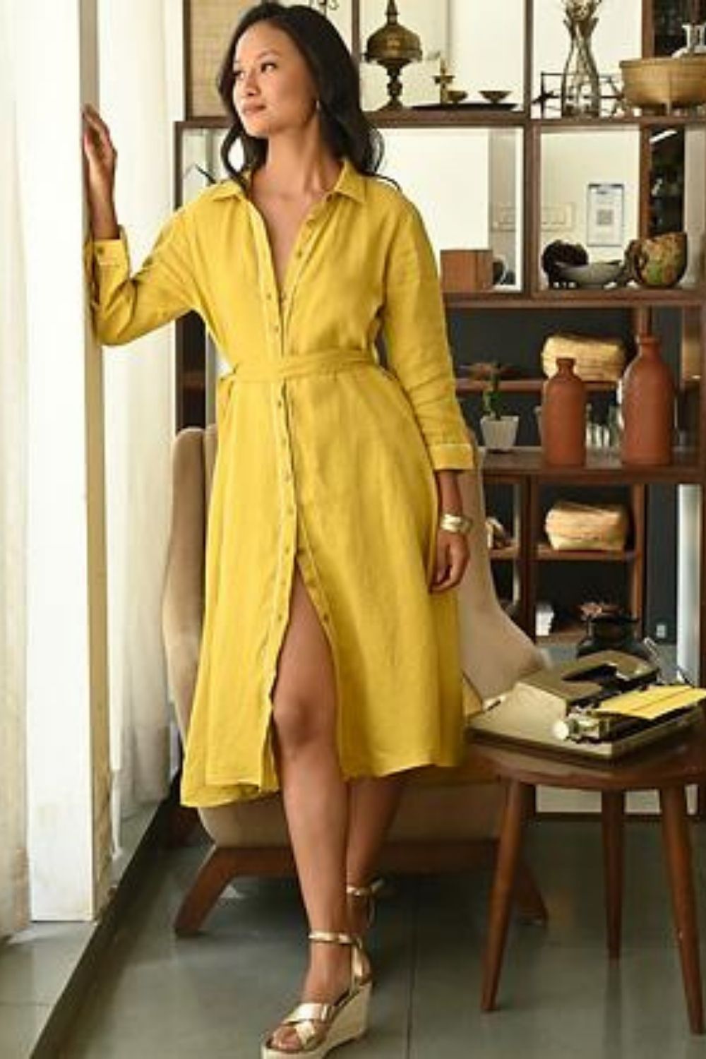 DIGITAL NOMAD (LINEN SHIRT DRESS) Fashion Zanzibar Living 