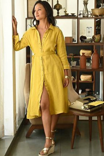 DIGITAL NOMAD (LINEN SHIRT DRESS) Fashion Zanzibar Living 