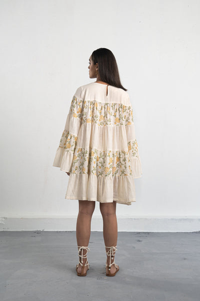 Dreaming of Dahlias handwoven organic cotton dress Fashion SUI 