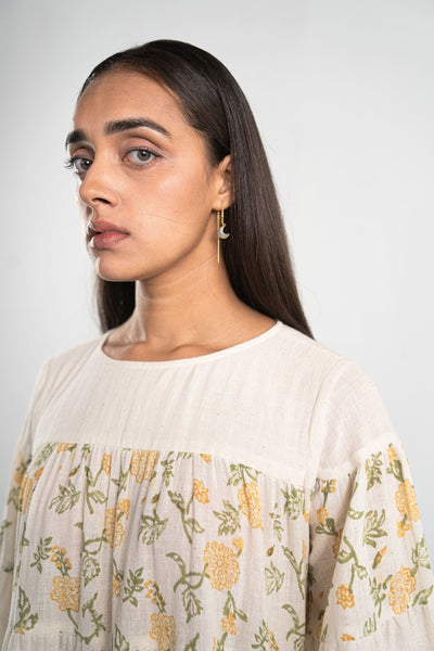 Dreaming of Dahlias handwoven organic cotton dress Fashion SUI 