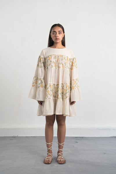 Dreaming of Dahlias handwoven organic cotton dress Fashion SUI 
