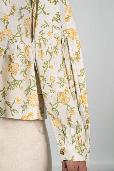Dreaming of Dahlias hemp top Fashion SUI 