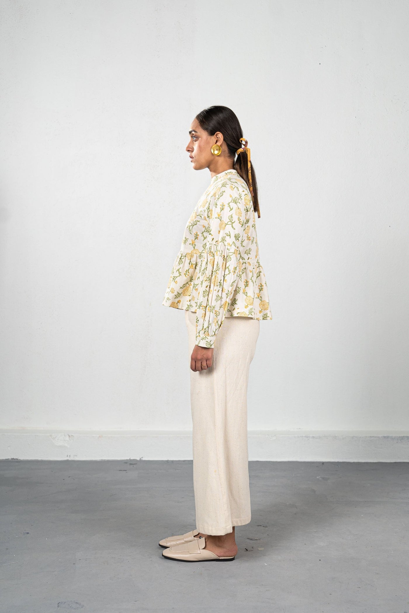Dreaming of Dahlias hemp top Fashion SUI 