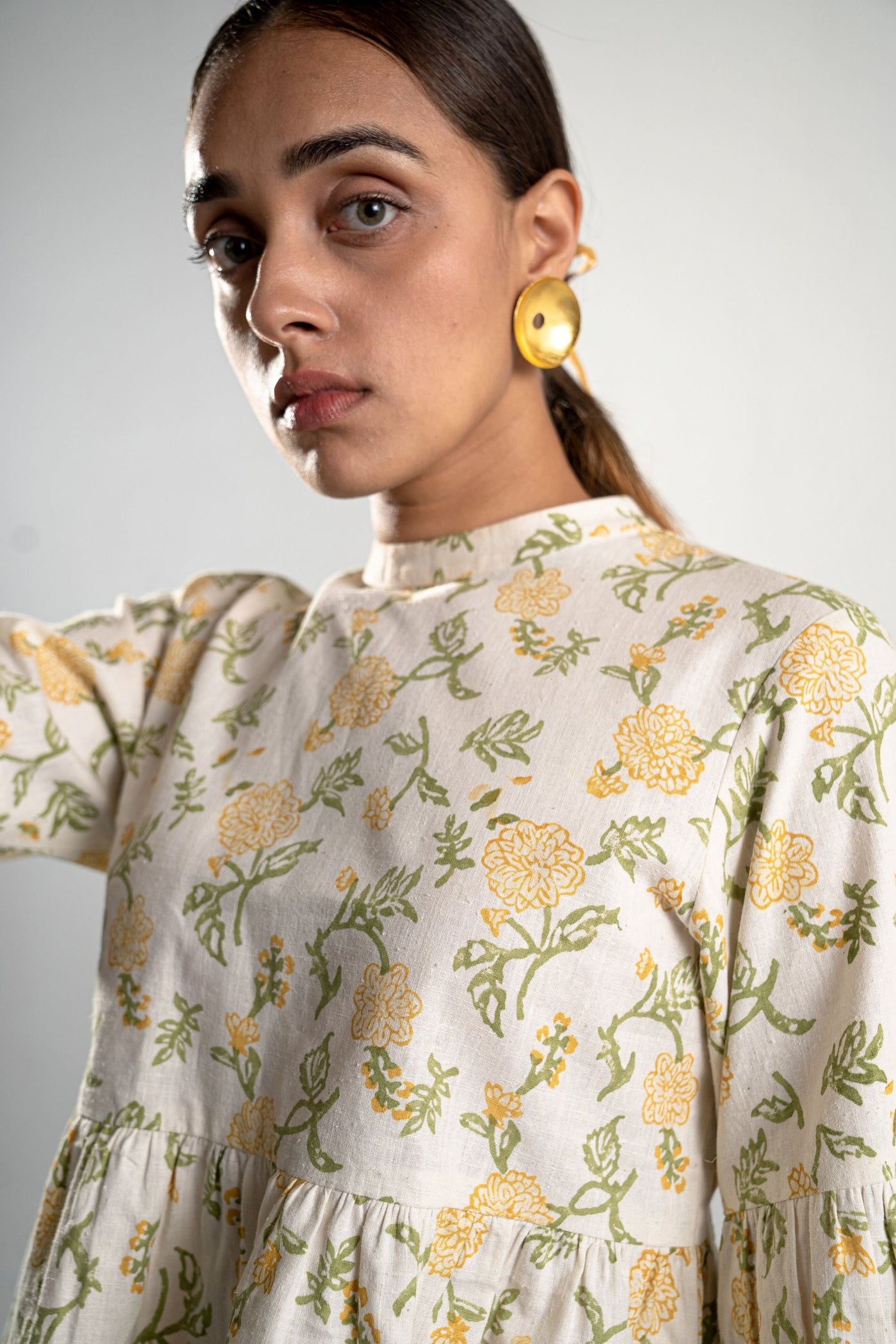 Dreaming of Dahlias hemp top Fashion SUI 