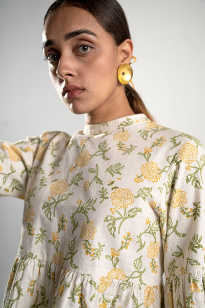 Dreaming of Dahlias hemp top Fashion SUI 