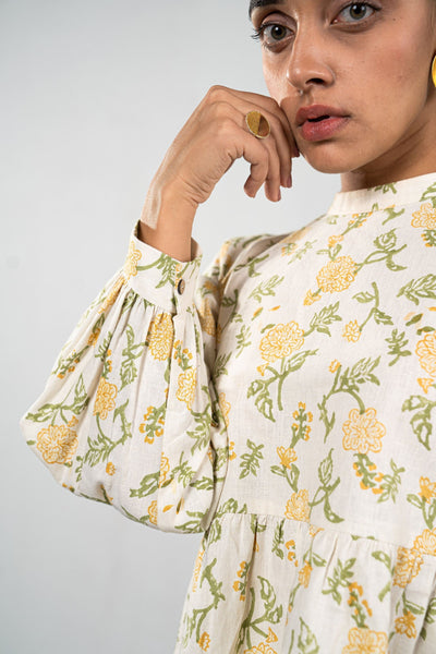 Dreaming of Dahlias hemp top Fashion SUI 